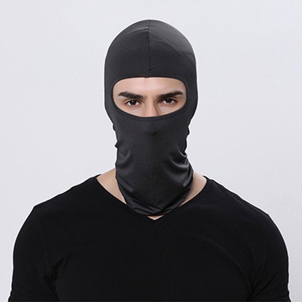 Однотонная Балаклава с защитой от ультрафиолета, полнолицевая велосипедная кепка, полнолицевая маска для шеи, для занятий спортом на открытом воздухе