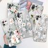 Vintage Flower Leaf Floral Clear Case For Xiaomi Poco X3 Nfc X3pro M3 F1 F3 For Mi 11 12 13 11x 12x Pro 11 10 Lite 11t 10t Pro