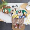 New Children's Cartoon Fashion Letter Printing Sweater Long Sleeve Two Piece Set