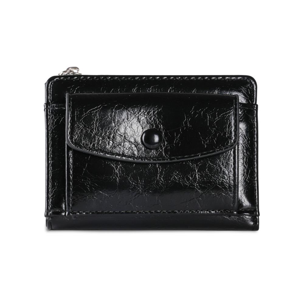 Ultra Thin Women Short Wallet Short Clutch Coin Pouch Portable PU Leather Card Holder Women