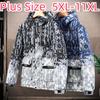 Plus Size Cotton Jacket Winter Thickened Cotton Jacket Fat Man Workwear Hooded Down Cotton Jacket Men 5XL-11XL
