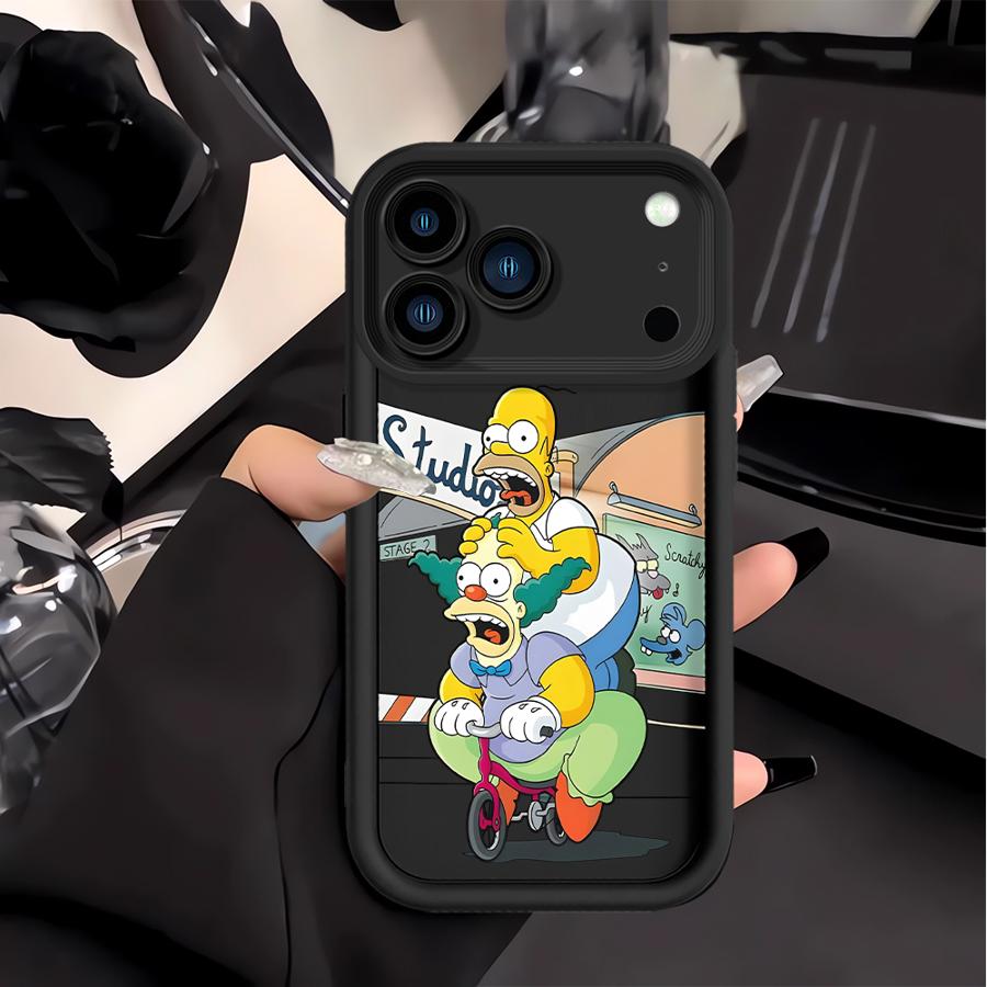 Чехол для телефона для Apple iPhone 17 Pro Max 16e 13 Mini 11 12 16 XR 14 Plus XS Air 15 Симпсоны Гомер Барт