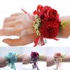 Silk Flower Wedding Bridesmaid Wrist Flower Wrist Artificial Flower Wedding Bride