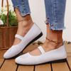 Женские туфли на плоской подошве, складные лоферы без шнуровки, женские туфли на одинарной платформе с квадратным носком, модная повседневная обувь для мам для мам, женская обувь