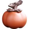 Чайный питомец Жуи из циншуйской глины в форме хурмы: Аксессуар для чайного столика в стиле Кунг-фу, меняющий цвет