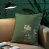 Цветок в китайском стиле Цветочный принт с птицами Наволочка Наволочка Защита от пылевых клещей Подушка Невидимая молния Шелковистый короткий плюш Соф