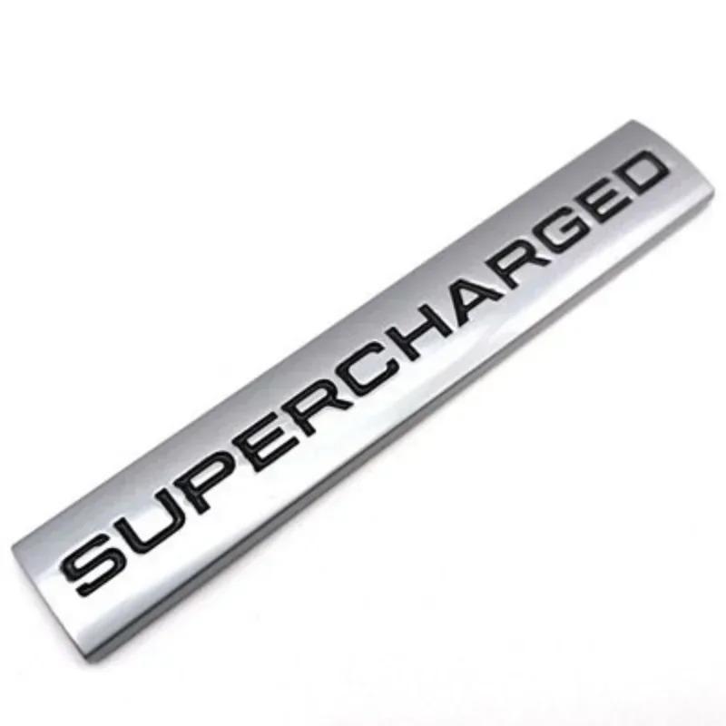 3D Metal Supercharged Logo Rear Trunk Emblem Badge Car Sticker Car Styling Accessories