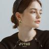 Joyau Trio Glossy Multi-Layer round Ring Earrings Mosquito Coil Ear Clip Fashion Wind Easiest for Match Sterling Silver Needle Ear Studs