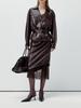 Chic Russian Lace & Leather Bodycon Skirt - French Fashion Inspired