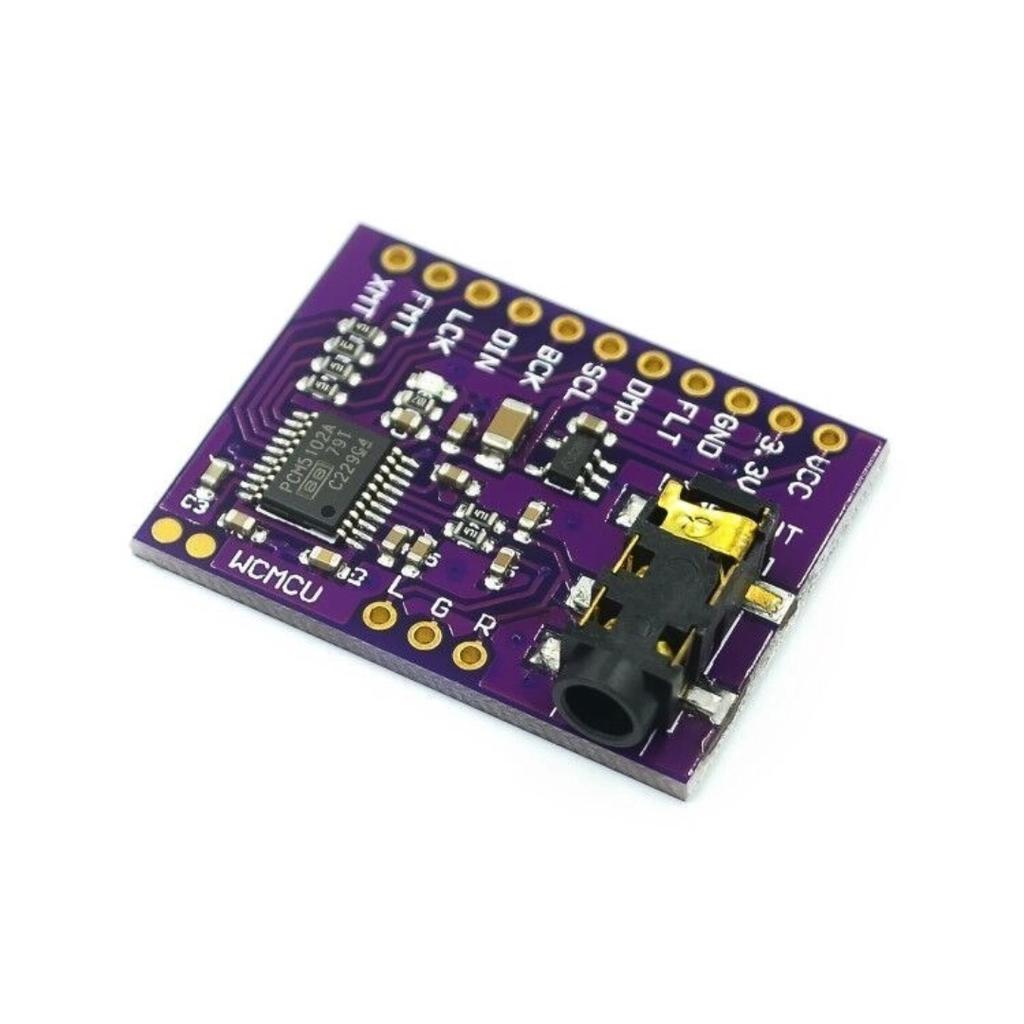 Интерфейс I2S ЦАП-декодер PCM5102 GY-PCM5102 Модуль I2S плеера для Raspberry Pi Плата формата PHAT Цифровая аудиоплата PCM5102A