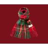 Christmas Scarf Collection Red Scarf Female Autumn and Winter White Student Warm New Scarf Couple Gift