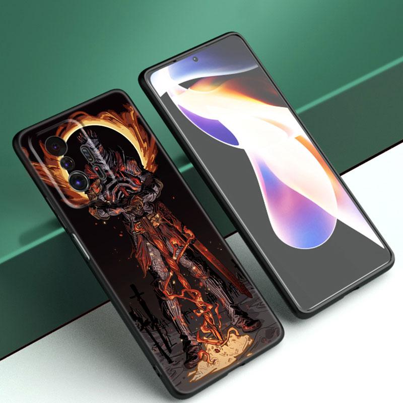 Игровой черный силиконовый чехол для телефона Dark Souls для Xiaomi Mi 9 SE 8 10 10T 11 12 13 Lite 9T 11T 12S 12T 13T 14 Pro 5G NE 11i 12X
