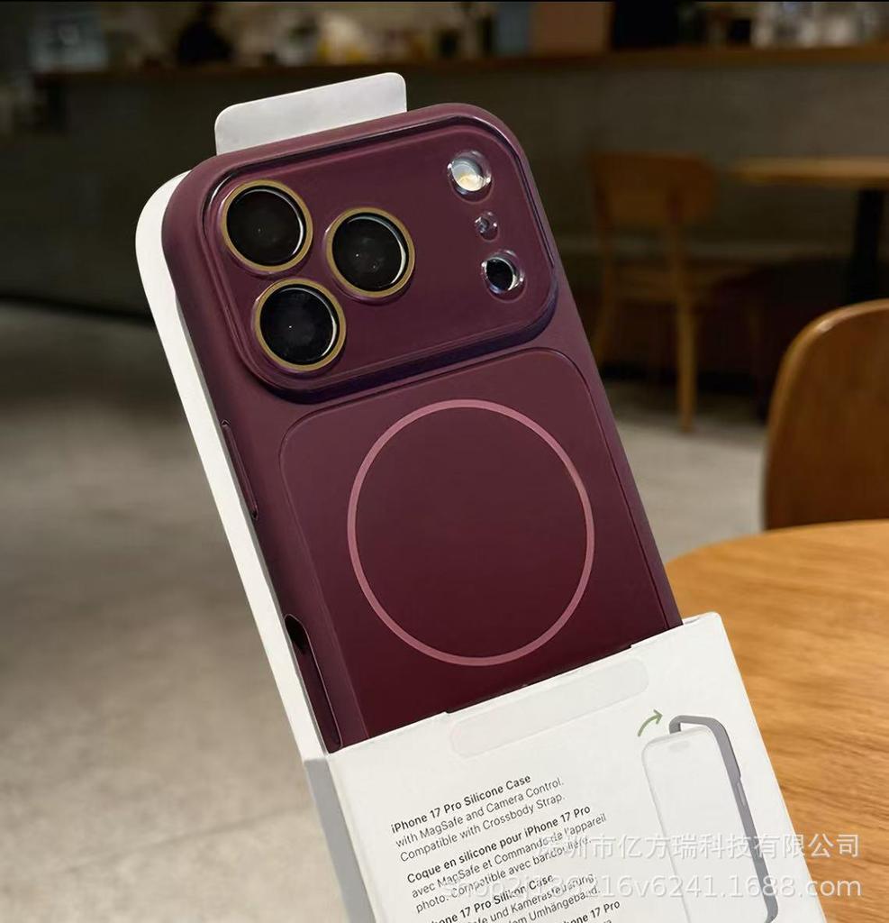 Большой магнитный чехол-книжка с жидким окном для iPhone 17 Pro Max, Apple 16/15, Ударопрочный дизайн