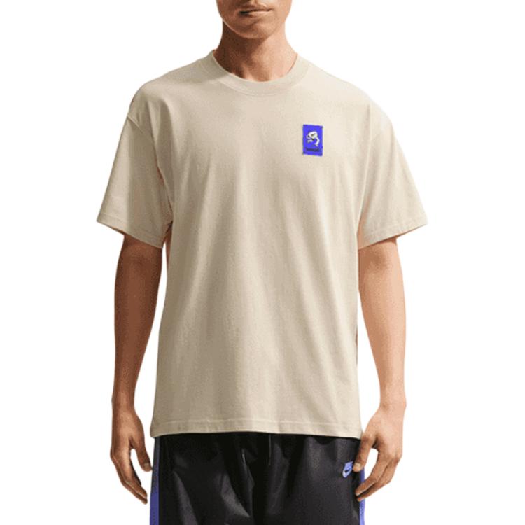 Nike Футболки Swoosh Мужские Хаки Круглый вырез Средняя посадка IH1158-229