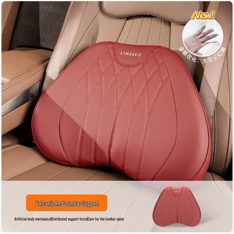 Lynk & Co Car Headrest & Lumbar Support Set for 01/06/07/08/09/10EMP/Z20/900 - Neck & Waist Protection.