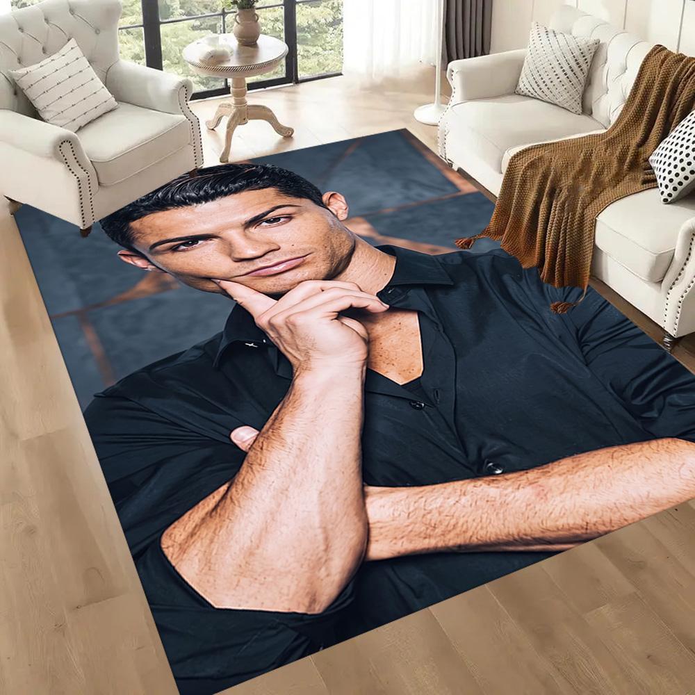 Cristiano Ronaldo 121 Floor Rug Office Rug Design for Balcony Study room Entryway Outdoor Anti-slip Rug Anime Office Decor Gift for Festivals