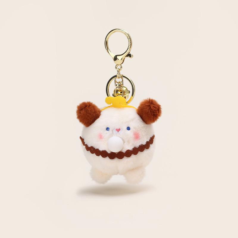 Charming Plush Keychain Featuring Tang Seng And His Four Buddies In Bubble Style