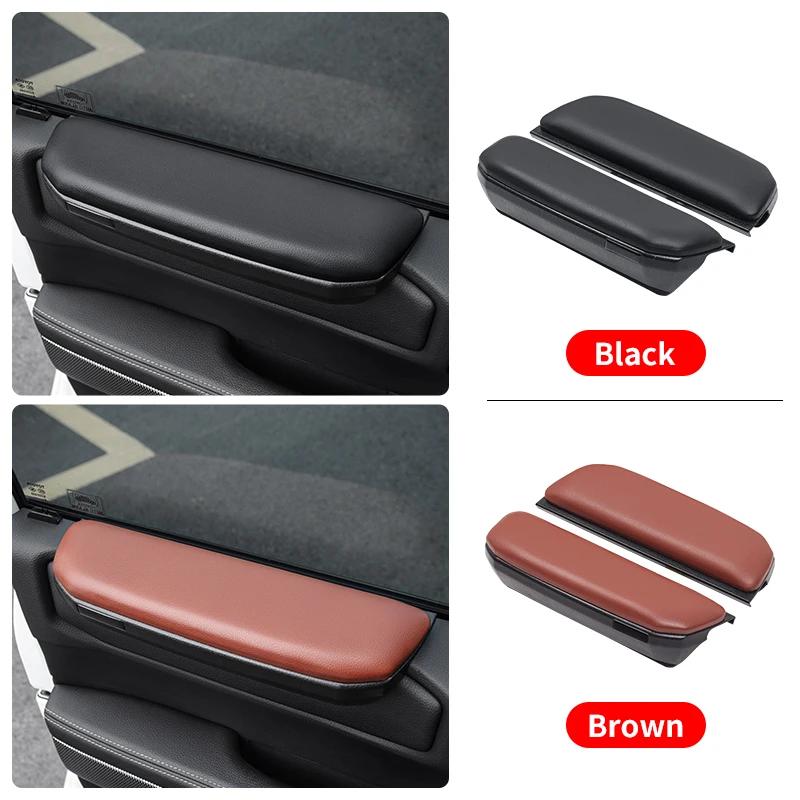 For Toyota Land Cruiser 250 Prado LC250 2025 2024 Front Row Door Armrest Soft Cushion Pair Set Elbow Support Car Accessories
