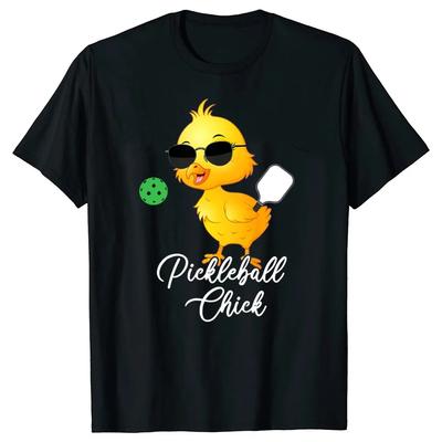 Смешные подарки на день рождения Футболки Pickleball Chick Графическая уличная одежда Футболка с коротким рукавом Мужская одежда Аниме одежда