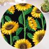 Chic You Are My Sunshine Подсолнух Круглый ковер Гостиная Спальня Современный цветочный ковер Напольный коврик Стул Дом