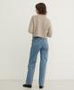 STEP AROUND Brushed Crop Round Knit_Sandstone