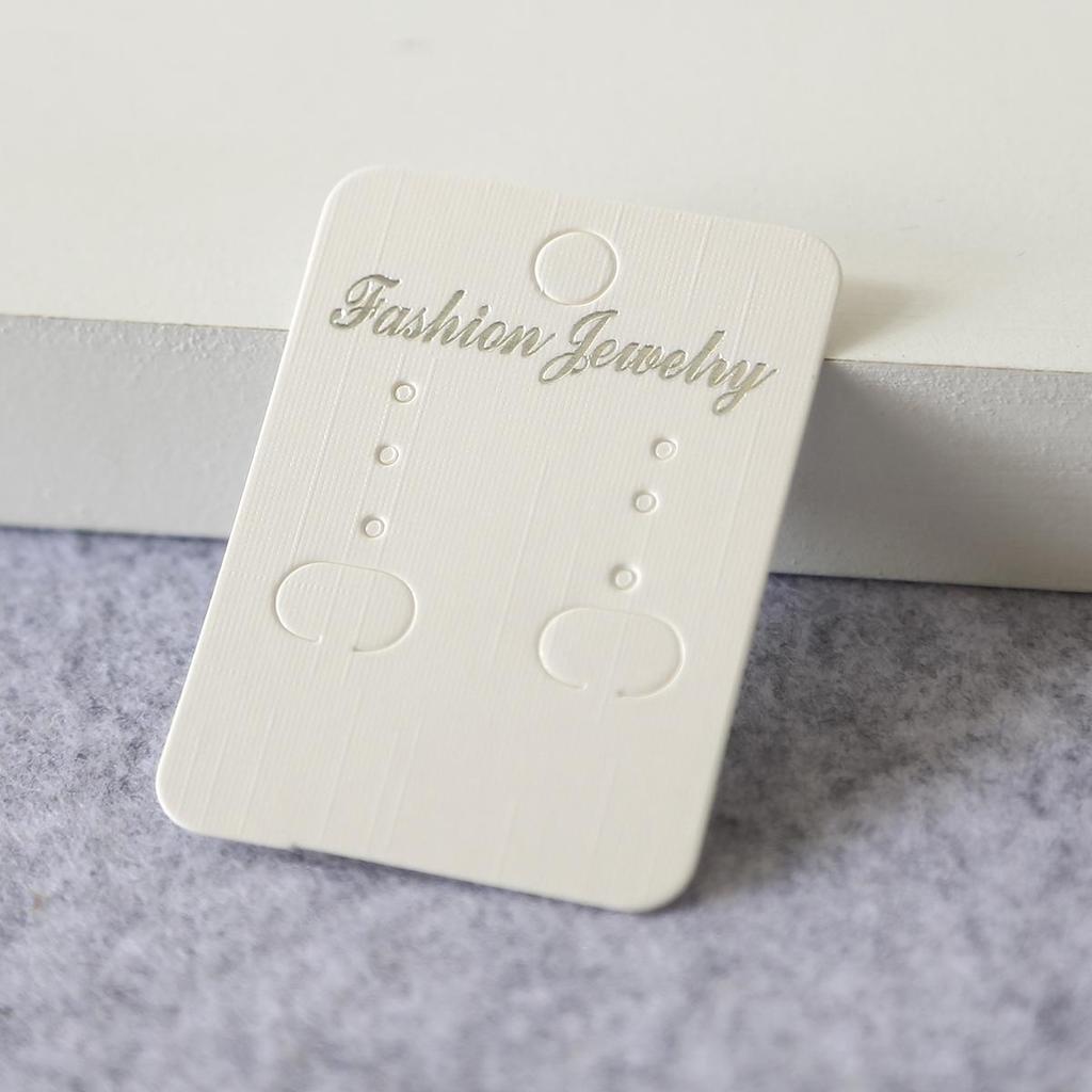 100 шт./пакет, крафт-бумага, лента для волос, упаковка для карточек, ПВХ-бирки, демонстрационные карты для ювелирных изделий, серьги, браслет, ожерелье, подвесные открытки