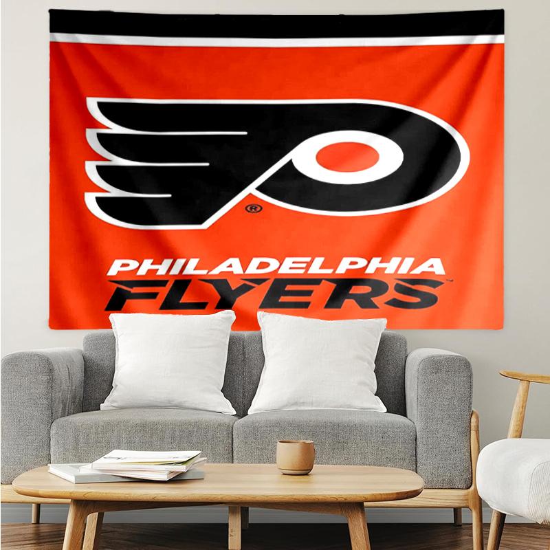 1PC Flyers Hockey Team Tapestry Accessories Playroom Tapestry, for Bedroom,Livingroom, dormitory Room Wall Decor Fan Birthday Gifts