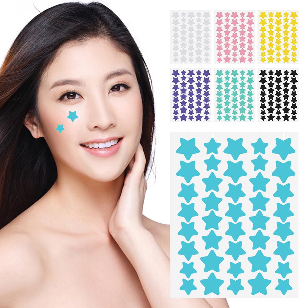 10pcs Colorful Cute Star Heart Shaped Acne Treatment Sticker Invisible Acne Cover Removal Pimple Patch Beauty Makeup Tools