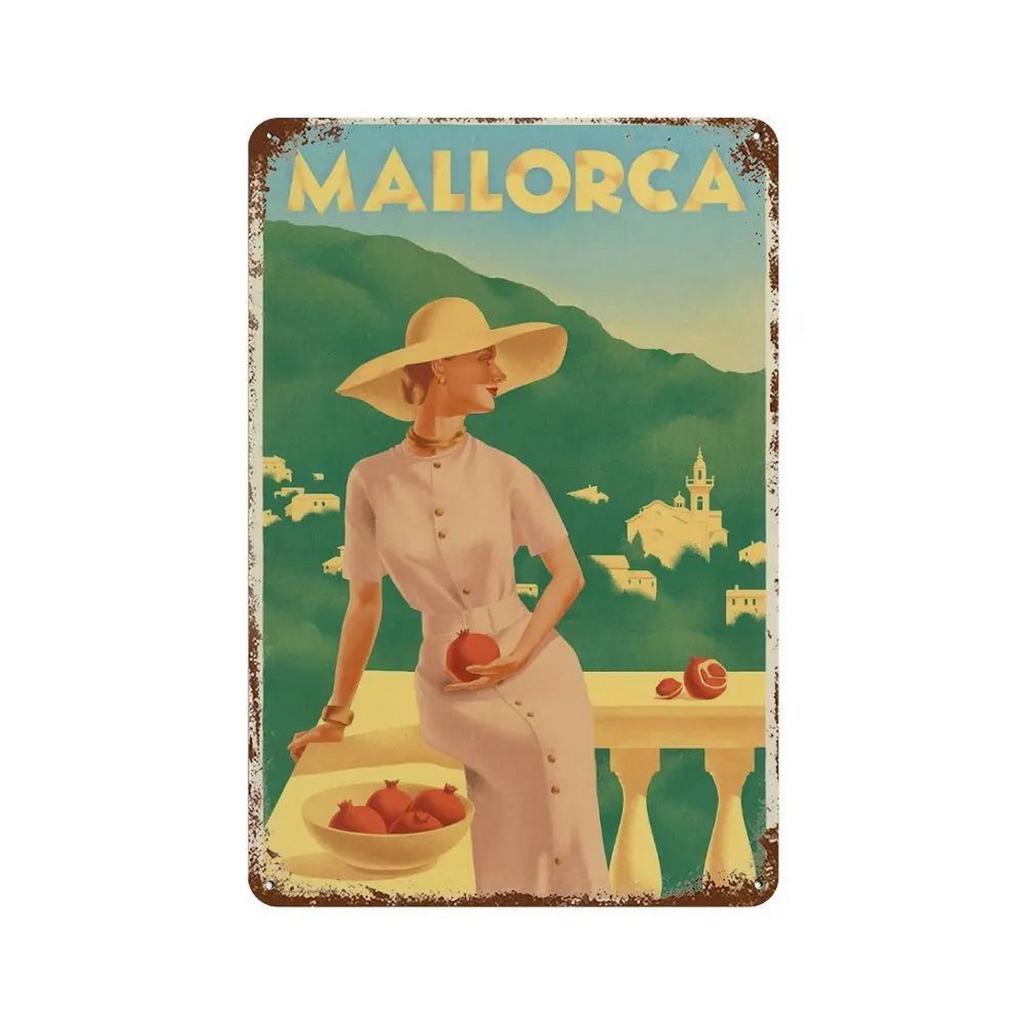 Metal Tin Signs Cappadocia Dubai Wall Decoration Plaque Vintage Art Poster Iron Painting for Man Cave Home Cafe Garden Club Bar