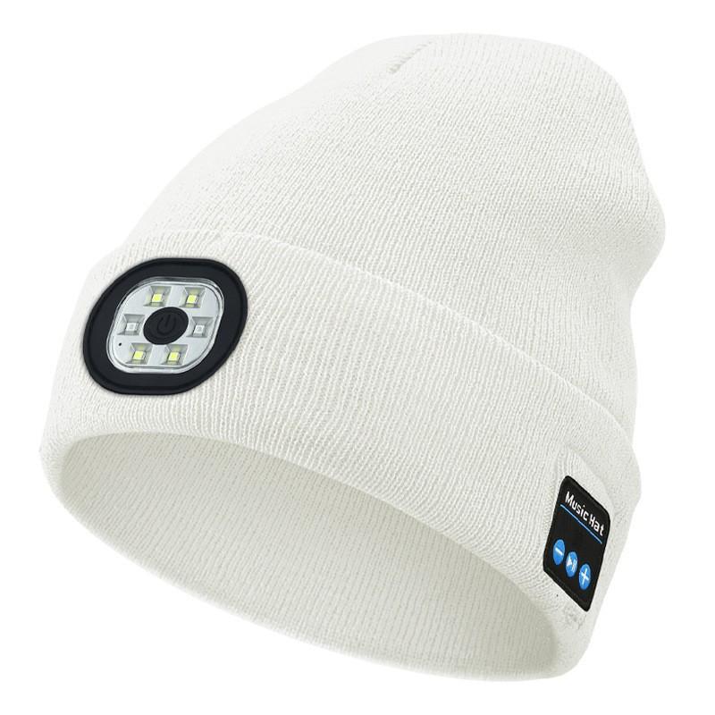 Rechargeable LED light hat winter outdoor night running luminous hat with light cold hat
