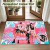 Crystal Velvet Square Rug Custom Nameaespa Pattern Non Slip Home Floor Decor Rug