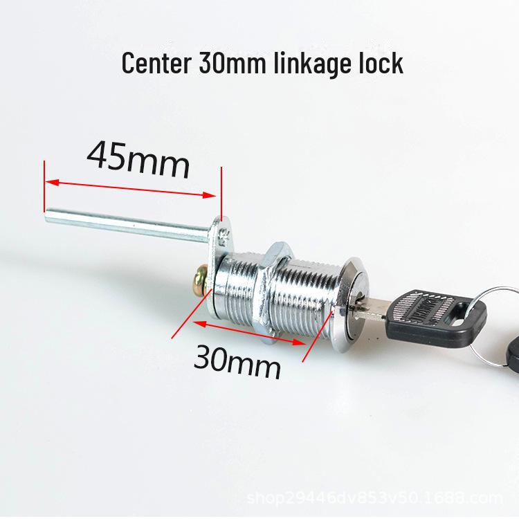 Three-Link Metal File Cabinet Drawer Lock Cylinder