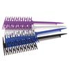 Расческа для мелирования с изображением рыбной кости, трехсторонняя расческа для краски с острыми зубами, расческа для волос