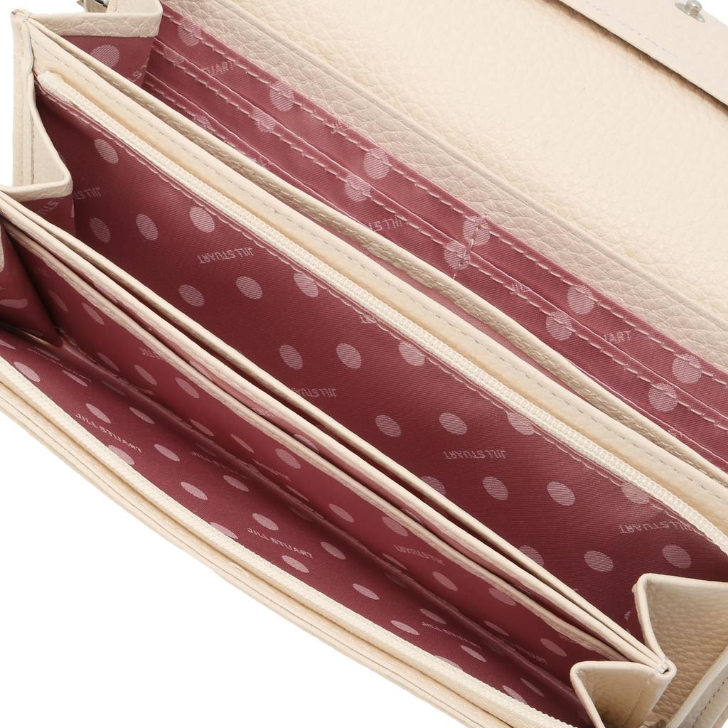 Брошюра из орехового дерева, термоусадочная кожа на пуговицах, воловья кожа, ретро JSLW3DT1, слоновая кость [Jill Stuart] [Lunati]