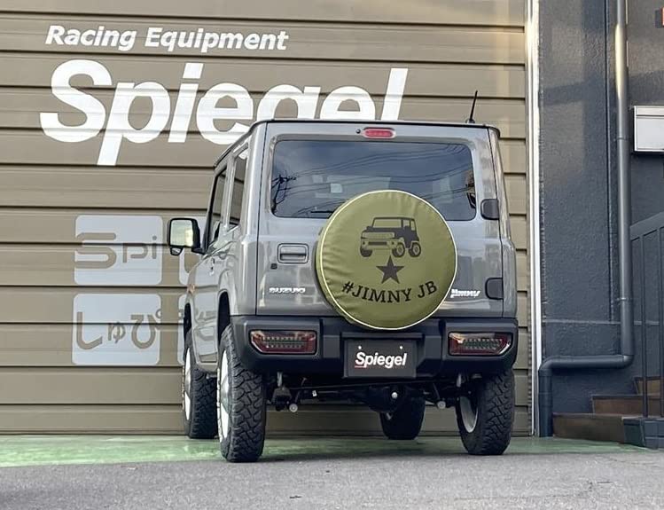 Чехол для запасного колеса Spiegel для Suzuki Jimny JB23W JB64W (Хэштег Jimny, Хаки, Чехол)