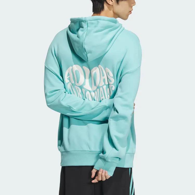 Adidas Originals V Day Hoodie Sweatshirt Unisex Simple Mint Green (Unisex) Sweatshirts JE3475