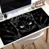 Cartoon Black Cat Mouse Pad Kawaii Office Table Mat Large Gaming Accessories Rubber Keyboard Pad Pc Computer Extended Mousepad