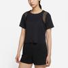 Nike T Shirts Women's Black Crew Neck Moderate Straight Fit DJ6572-010