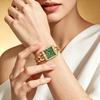 Watch Ladies Quartz Watch French Cuban Chain Women's Watch Square Watch
