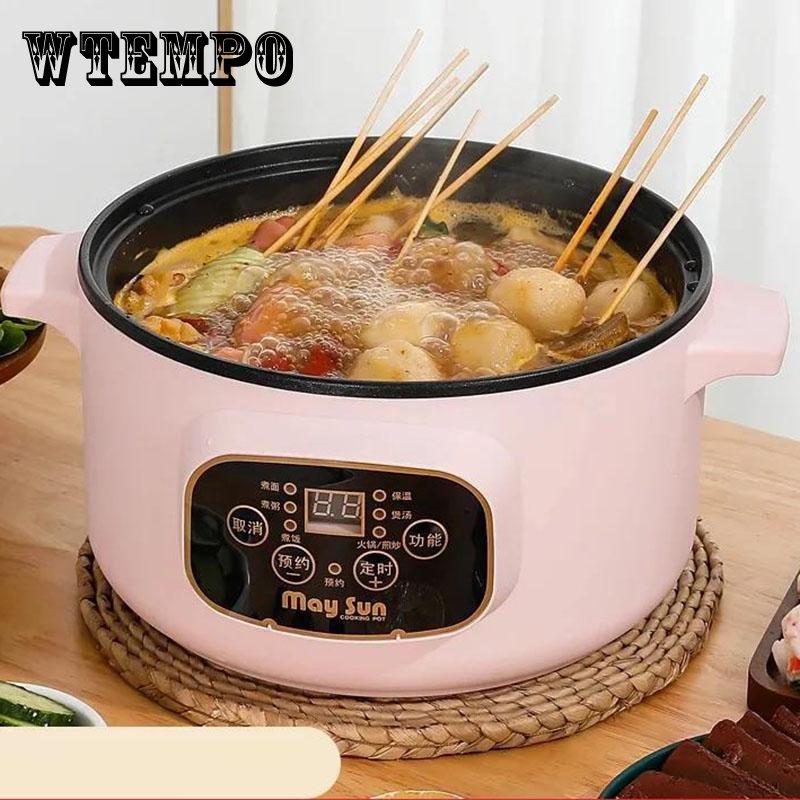 Многофункциональная электрическая плита, рисоварка, электрическая пароварка, бытовая электрическая сковорода, сковорода с антипригарным покрытием