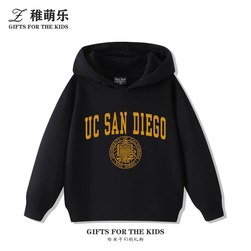 Fun UCSD (University of California, San Diego) Print Kids' Hoodie – Cute, Versatile Fall/Winter Pullover for Boys and Girls