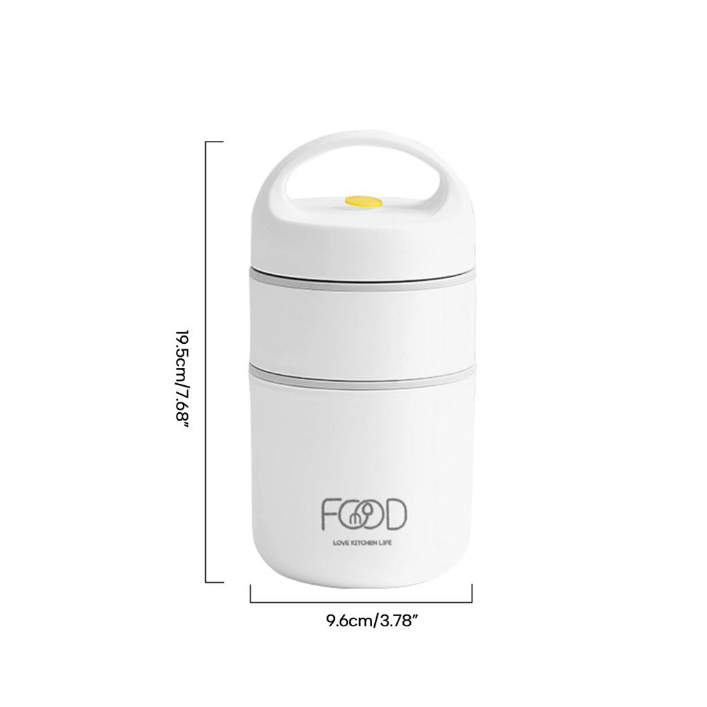 Ланч-бокс из нержавеющей стали с изоляцией, пищевой контейнер, сохраняющий тепло, коробка для завтрака с внутренней частью из нержавеющей стали