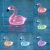 Creative Night Light Pink Flamingo Resin Ornament Cute Luminous Figurine For Desk