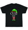 The Cute Elf Group Matching Family Christmas Gift Funny Holiday T-Shirt Unisex