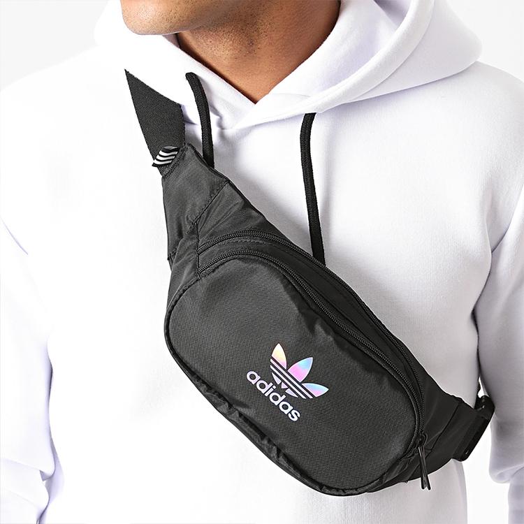 adidas Оригинальная поясная сумка из полиэстера Оксфорд Regular Унисекс Черный GD4609