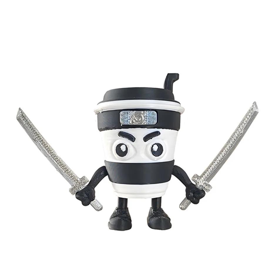 *Фигурка Tungtungsahur Балерина Капучино Фигурка-персонаж Brainbot Аниме Tralalero Tralala Акула Украшение Подвижная 3D-печатная игрушка