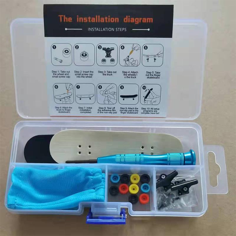 Набор мини-самокатов для пальцев из сплава с штанами и ботинками для пальцев - Набор игрушек для детей