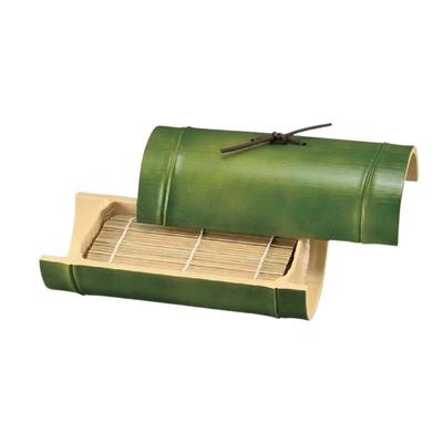 Миска для собы Зару Соба Сервировочная 21 x 11 x Крышка Молодого Кодзиро Сделано в Японии J-kitchens Блюдо, Ударопрочный, Смола, 10,5 см, Бамбук, Бамбук, 7 дюймов,
