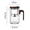 New Water Separation Inner Container Teapot One Click Magnetic Switch Tea Separation Filtration Glass Tea Pot Wood Handle Tea
