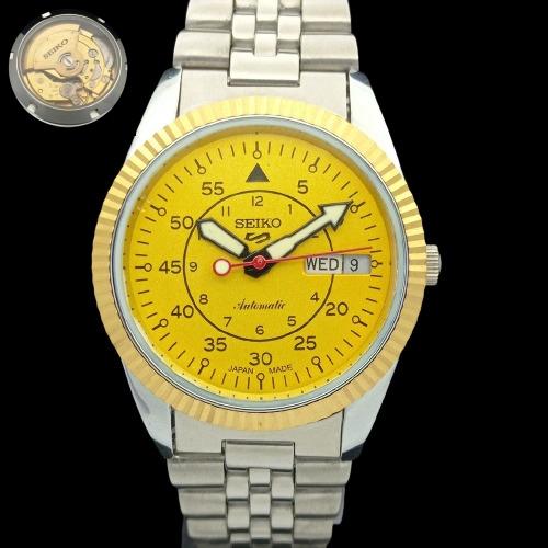 ВОССТАНОВЛЕННЫЕ SEIKO 5 PRESIDENT AUTOMATIC MENS JAPAN WATCH BACK 575b-a305241-2